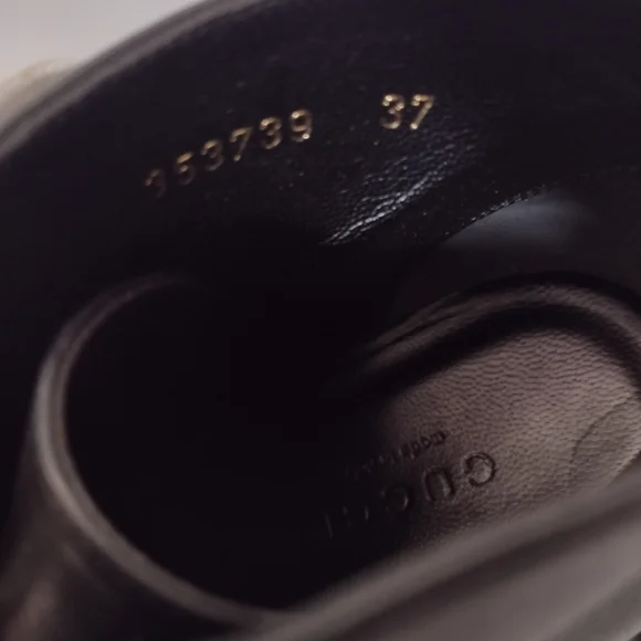 ON HOLD 🎀 Gucci "Kayla" Calfskin Lifford Lace Up Boots - Picture 13 of 16